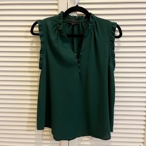 mine Sleeveless Ruffle Blouse